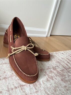 Salvatore Ferragamo volga sz 7 men boat shoes brown